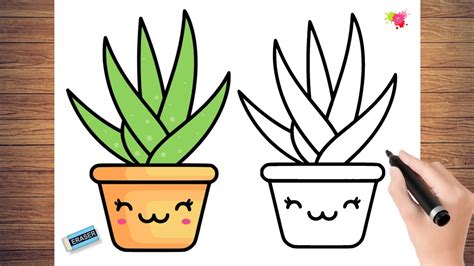easy plants to draw.